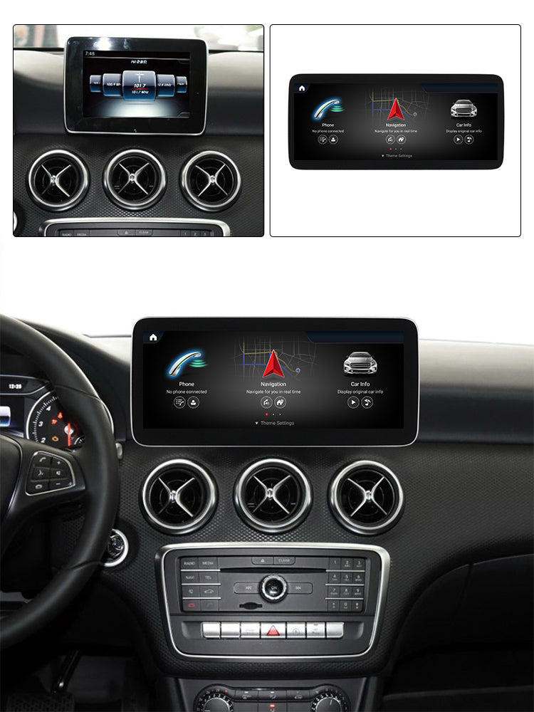 MERCEDES BENZ A-Class W176 (2016–2018) – NTG5.0 10.25 inch Android Multimedia System | GPS | Wi-Fi | 4G SIM | Bluetooth | A2DP |  Wireless Apple CarPlay & Android Auto | 360° View