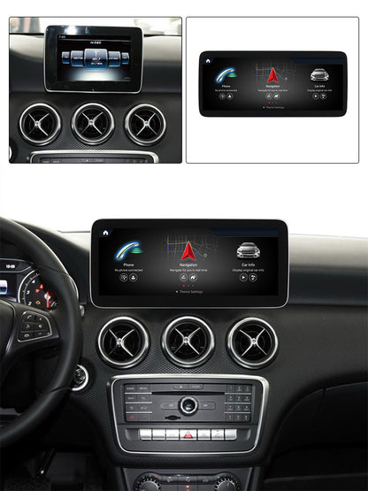 MERCEDES BENZ A-Class W176 (2016–2018) – NTG5.0 10.25 inch Android Multimedia System | GPS | Wi-Fi | 4G SIM | Bluetooth | A2DP |  Wireless Apple CarPlay & Android Auto | 360° View