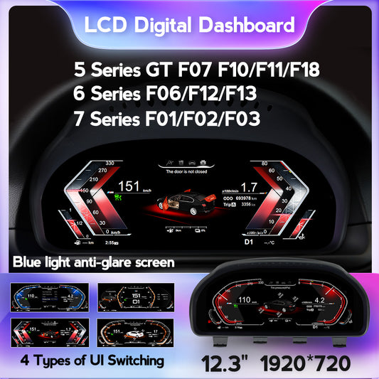 BMW 6 Series F06/F12/F07 CIC,NBT HUD BMW OEMFIT BMW Digital Instrument Cluster