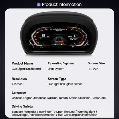 BMW 3 Series E90/E91/E92 （2005-2012) BMW Digital Instrument Cluster