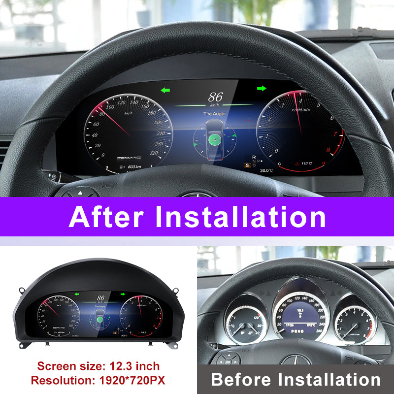 MERCEDES BENZ W204 C Class NTG 4.0 （2008-2010）Digital Instrument Cluster