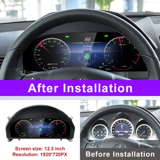 MERCEDES BENZ W204 C Class NTG 4.0 （2008-2010）Digital Instrument Cluster