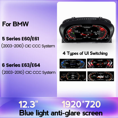 BMW 5 Series / 6 Series E60/E61/E63/E64  (2003-2009) BMW Digital Instrument Cluster