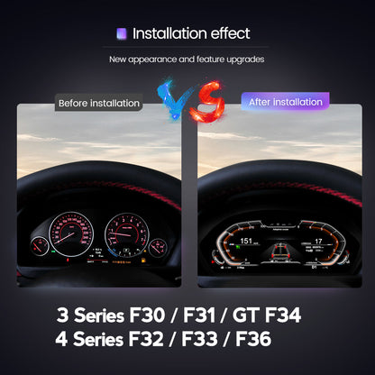 BMW 3 Series F30/F31/F34 (2013- 2019) BMW Digital Instrument Cluster