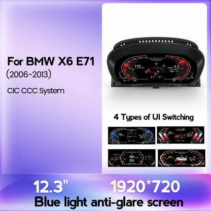 BMW X6 E71 （2006-2013) BMW Digital Instrument Cluster