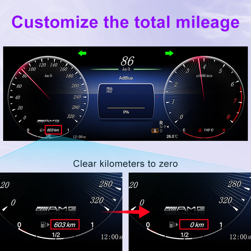 MERCEDES BENZ W204 C Class NTG 4.0 （2008-2010）Digital Instrument Cluster