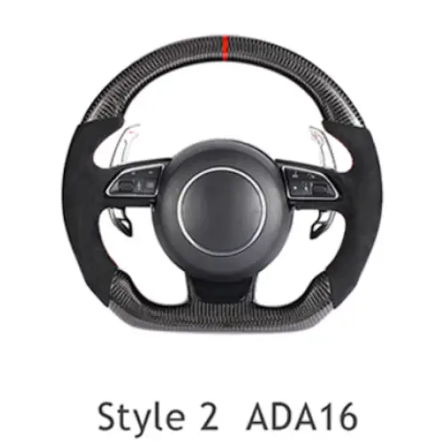 AUDI Sports RS Steering Wheel for A1, A2, A3, A4, A5, A6, A7, A8, Q1, Q2, Q3, Q5, Q6, Q7, Q8, TT, RS3, RS5, RS6, RS7, RS8, R8 Models